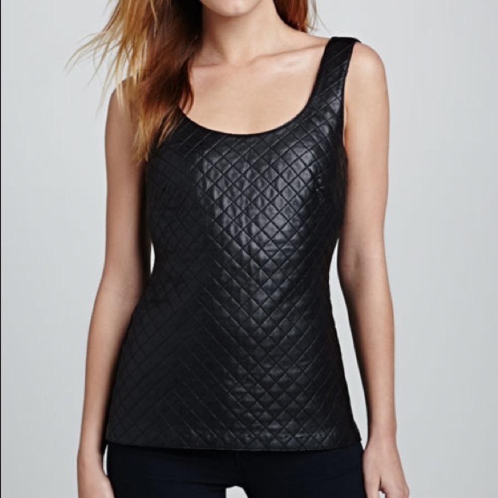 Bailey 44 leather quilted tank